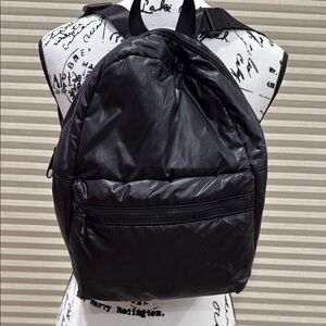 Black Nylon Mini Backpack